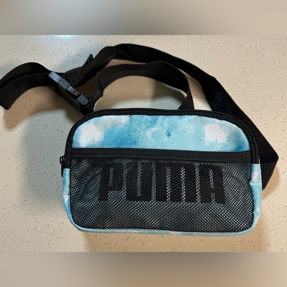 Puma Fanny Pack Tie Dye Light Blue NWOT